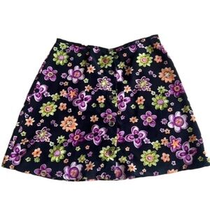 Vintage floral mini skirt